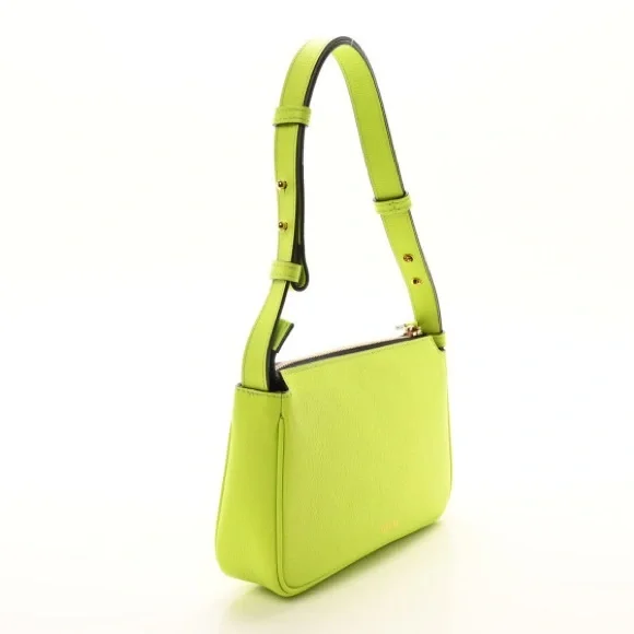 Versace Medusa shoulder bag with Dust bag grained calfskin Lime NEW - Picture 9 of 12